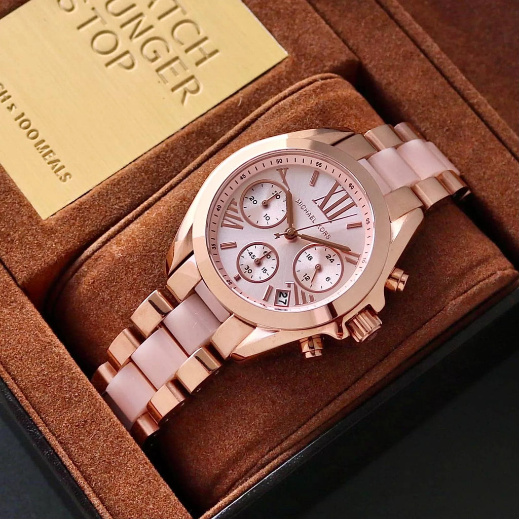 Michael Kors Cute Rosegold & Ladies watch
