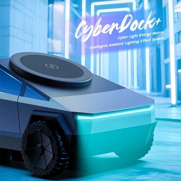 Cybertruck 3-in-1 Wireless Charger | Fast Charging Dock for Phone, Watch & Earbuds