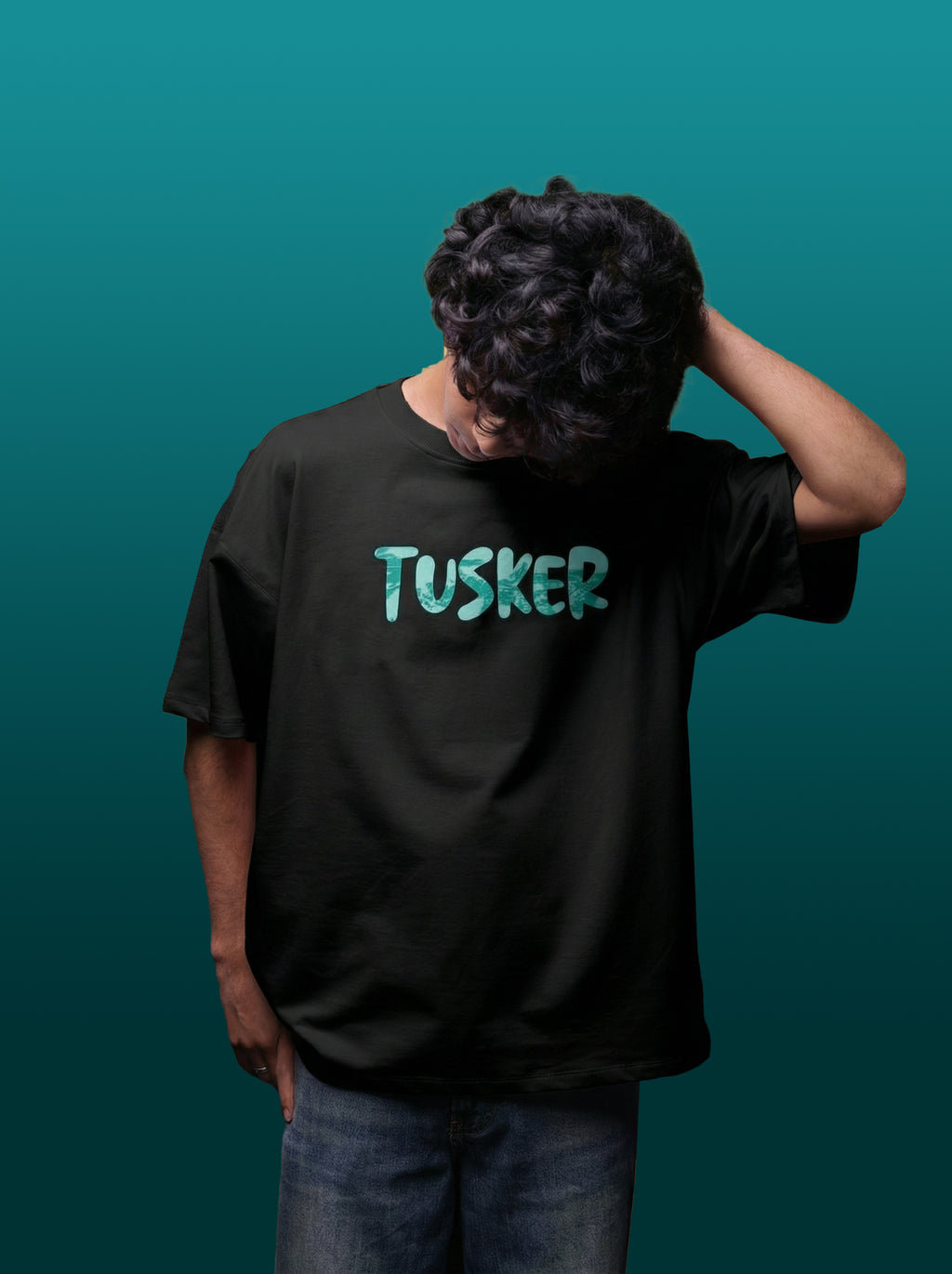 Majestic Elephant Graphic Oversized T-Shirt