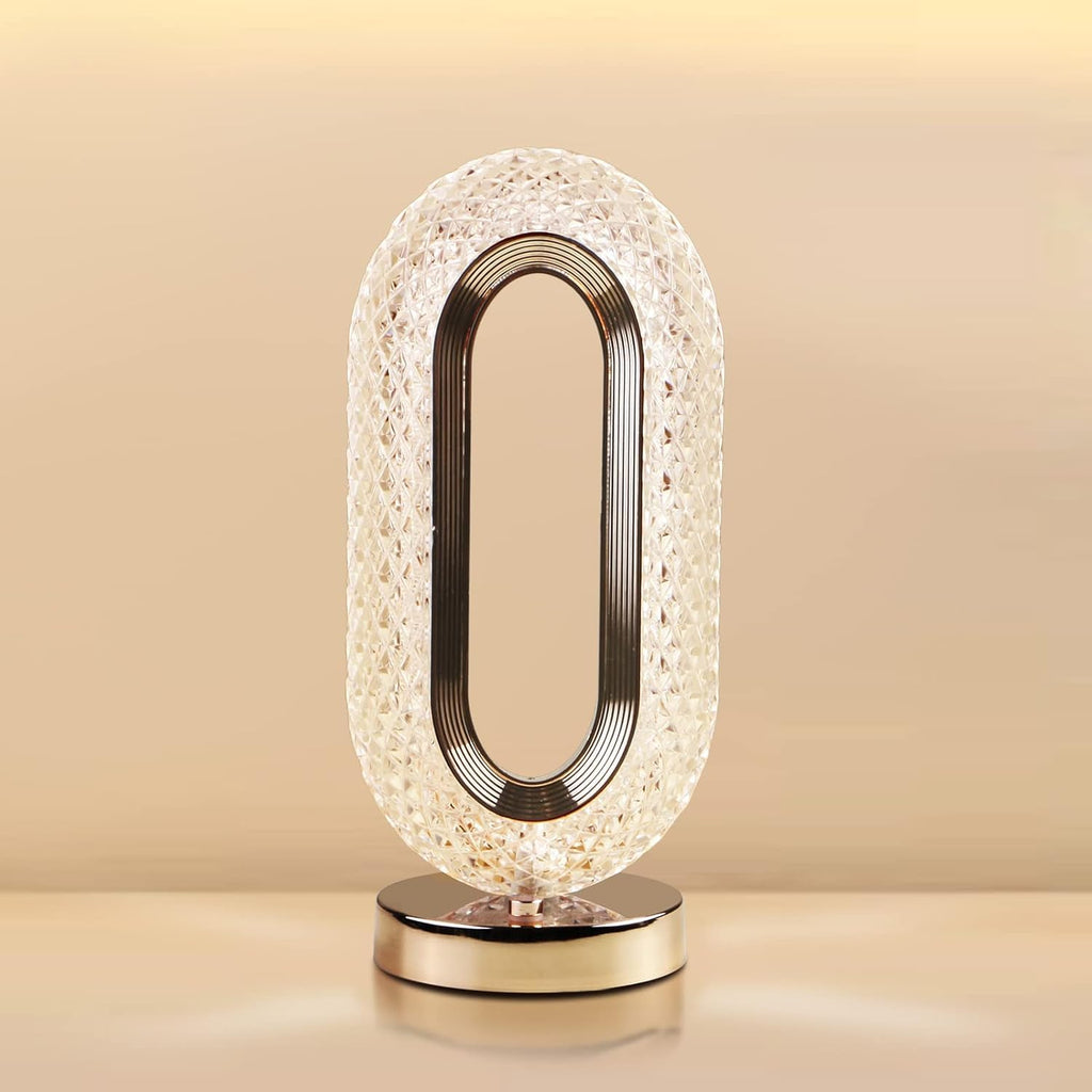 Crystal Oval Shap Table Lamp