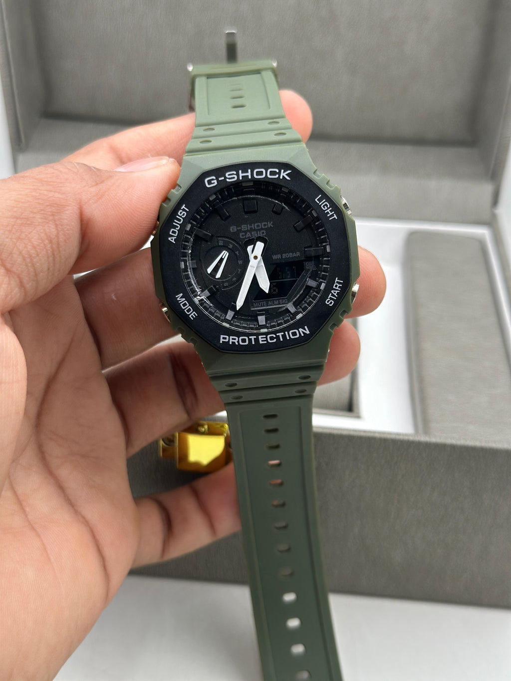 G-Shock Black Dial Resin Strap Analog-Digital Watch