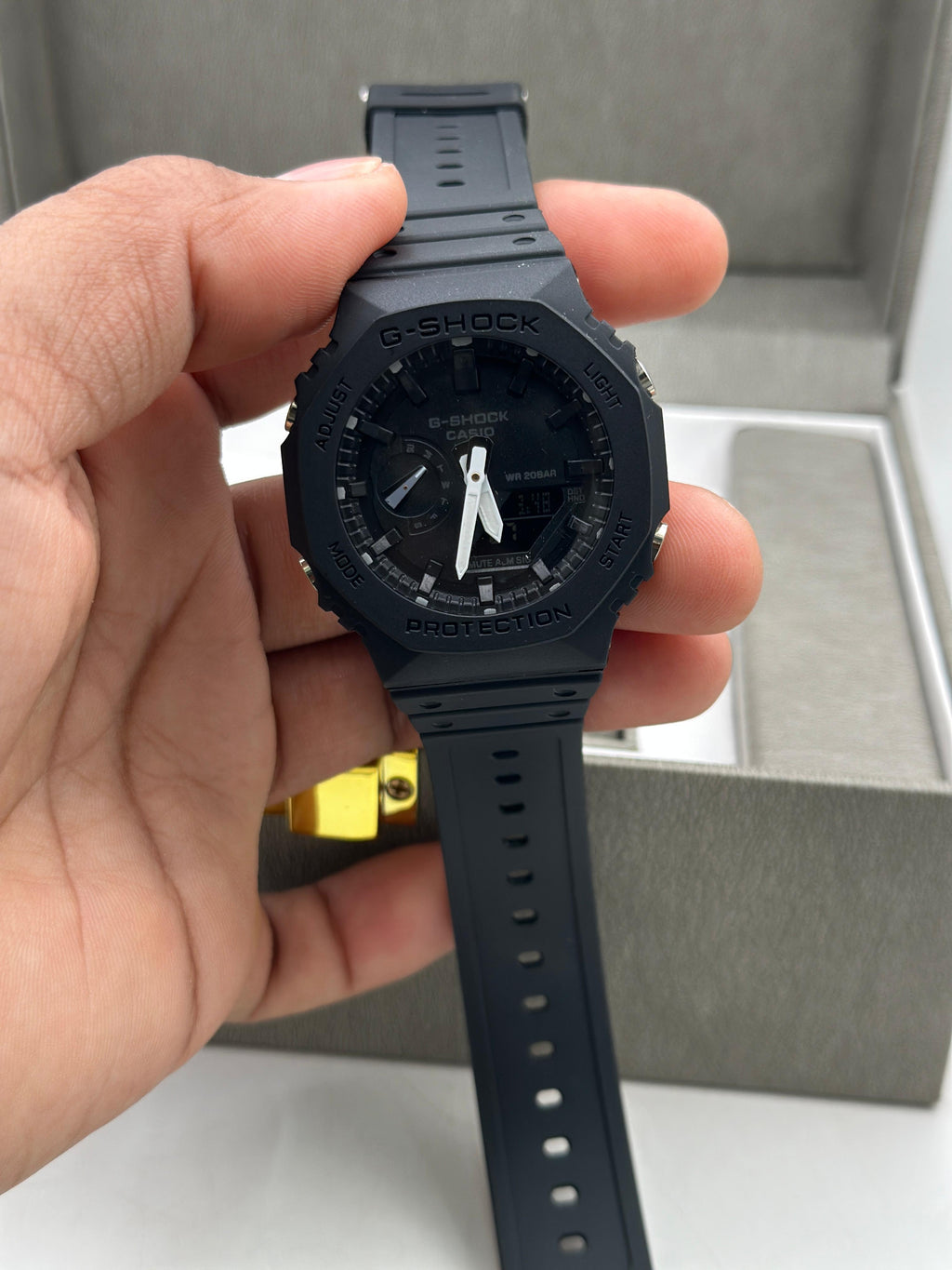 G-Shock Black Dial Resin Strap Analog-Digital Watch