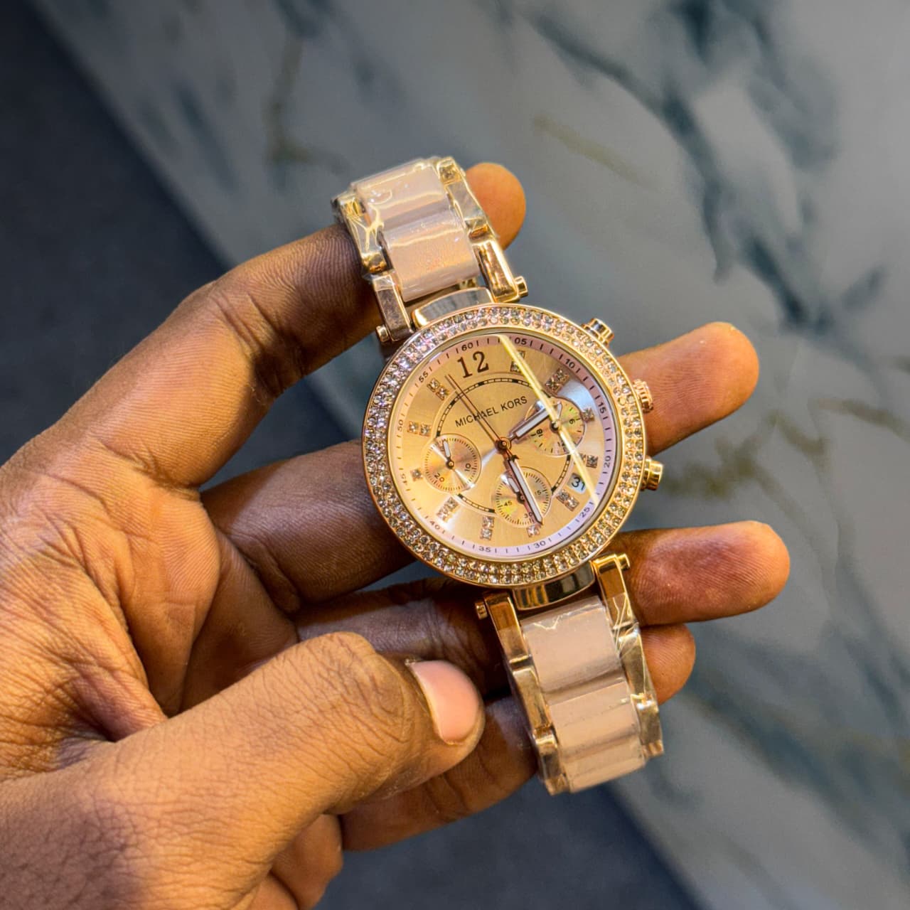 Michael Kors Analog Rose Dial Women's Watch-MK5896